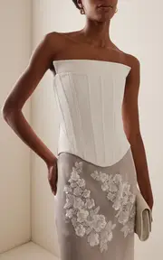 [ILA.] Exclusive Yuan Crepe Corset Top