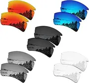 [SmartVLT] Set of 5 Men's Lenses for Oakley Flak 2.0 XL Sunglass Combo Pack S01