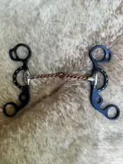 Short Shank Twisted Copper 5” Mouth Snaffle Horse Bit