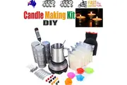 DIY Candle Making Kit 1KG Wax Bean Electric Wax Melter Pouring Pot Thermometer