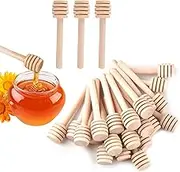 24Pcs Honey Dipper Stick, Wooden Honey Comb Wand for Honey Jar, 10.5cm Small Honey Dipper,Honey Stirrers for Honey Jar Dispense Perfect for Wedding Shower Party Favors