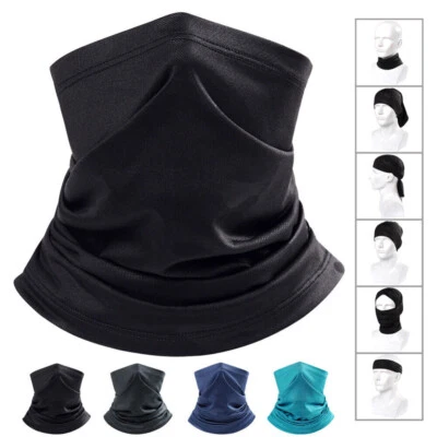 Thin Bandana Face Mask Scarf Balaclava Cycling Neck Gaiter Breathable Men Women