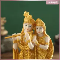 在飛比找蝦皮購物優惠-Krishna 雕像、Krishna 和 Radha 佛像、