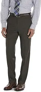[CHAPS] Men's Performance Comfort-Fit Wool-Blend Stretch Suit Pants, Olive