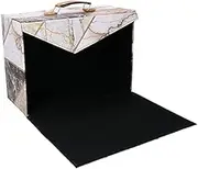 Vacchetti Faux Leather Rectangular Marble Suitcase Medium