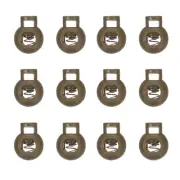 50pcs Plastic Cord Lock Single Hole Toggle Stopper, Light Olive Green