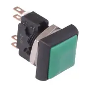 IRC8Z232 APEM Green Square 16mm Momentary NO/NC Push Button Switch DPDT 5A IP67