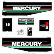 Fits Mercury 1993 15HP Outboard Engine Decals