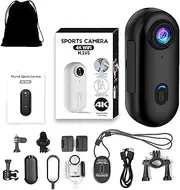 Treklon POV Camera, Treklon Body Camera, 2025 New Stallion Frames Body Cameras, Hd 4k Thumb Size Action Cam,170° Wide Angle, Wearable Video RecordFor Outdoors (4k Black)