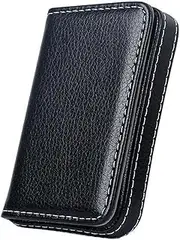 [Lorxilar] Cigarette Case Box Leather, Cigarette Box for 7 Cigarettes, Place Card Or Cash, for Men and Women,One Size,Black