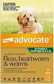 Advocate Spot-On Flea & Worm Control for Dogs up to 4kg 3 Pack