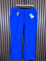 New Columbia Snow Pants XL S Womens Blue Bugaboo Omni Heat-Tech Lined Waterproof