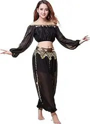 [ZLTdream] Belly Dance Chiffon Long Sleeves Top