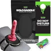 Twisted Fantasies Solo Saddle - Suction Cup Dildo Mount – Strap on a Pillow or Towel, Sex Swing, Sex Chair, Dildo Holder, Dildo Machine, Platform Base for Adult Sex Toys (Black)