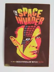 Music STICKER ~ DAVID BOWIE "I'm the Space Invader" Rock N Roll Bitch; Moonage