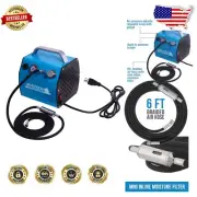 Versatile Airbrush Compressor - Powerful 1/8 HP, 47 dB with Built-In Hose Holder