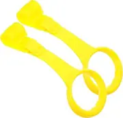 Kisangel Bed Stand up Rings Toddler Crib Pull Hanging Exercise Rings 1 Pair Plastic Safe Comfortable