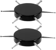 Generic 2pcs Manicure Tools Nail Kits Nail Tools for Nail Art Rotary Tool Nail Polish Kit Nail Design Tools Nail Stuff for Teen Dotting Tools for Painting Black Stainless Steel