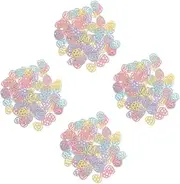 Vaguelly 4sets Easter Egg Confetti Colorful Confetti Balloons Easter Table Decor Metallic Sequins Balloons Country Cowboy Party Decoration Hallowmas Backdrop Paper 100pcs*4