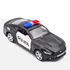 Ford Mustang GT Police Car Toy 1:36 Scale Diecast Pull Back Toy Car Boy Toys