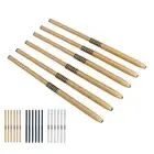 6Pcs Nail Liner Brushes Set Ultra Thin Multifunctional Dotting Drawing Strip HR6