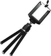 LIFKICH Mini Retractable Tripod for Smartphones and Cameras Portable Lightweight Phone Bracket for Travel and Desktop Photography Stable Design Black