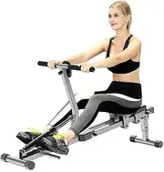 Home Rowing Machine, Indoor Household Hydraulic Resistance Hydraulic Water Resistance Simple Foldable Rowing Machine, Fitness Equipment Weight Loss Rowing Machine