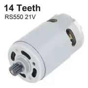 RS550 DC Motor 21V 25000RPM Electric Saw Micro Motor with 8.2mm 14Teeth Gear
