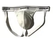 PAPI Mens White Cotton Jockstrap Underwear Jock sz M