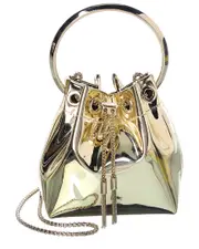 Jimmy Choo Bon Bon Mirror Bucket Bag