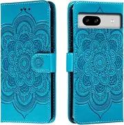 for Google Pixel 8a Case Wallet with Card Holder Kickstand Magnetic Soft Leather Flip Fold Case for Google Pixel 8a Cover (Blue)