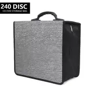 240 Disc CD DVD Storage Bags Case Holder VCD Media Wallet Organizer Booklet