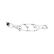 Redback Underfloor Catalytic Converter for Nissan X-Trail T30 2.0L 2000-2007