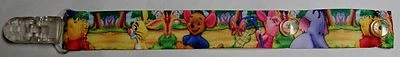 Top quality clear plastic dummy/pacifier clip/chain/saver Winnie & Forest Friend
