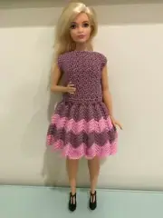 Barbie Crochet Chevron Dress Pattern