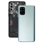 For OnePlus 8T Battery Back Cover with Camera Lens Cover (Silver)