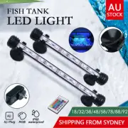 NEW 18-92CM Fish Tank Aquarium Light LED Waterproof Full Spectrum Aqua Lamp RGB