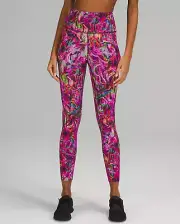 Lululemon Size 2 Fast Free HR Tight 25” Tight Nulux Hyper Flow Pink Multi HYFL