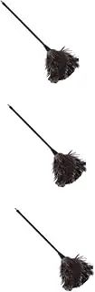 LALAFINA Cleanser 3pcs Brush Ceiling Fans Duster White Household Cleaning Supplies White Duster Long Handled Duster Ostrich Duster Cleaning Tool Blinds Detergent Lamb Car Cleaning Tools