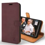 Samsung Galaxy S22 Plus Leather Case | Genuine Leather Wallet Phone Case with...