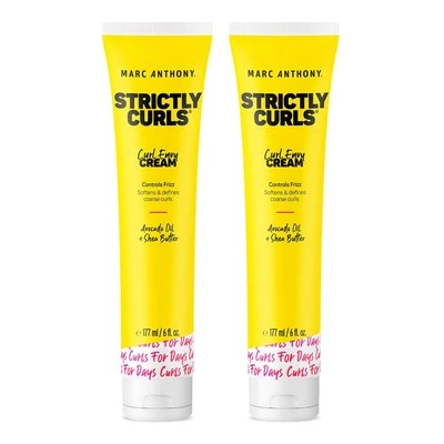 Marc Anthony Curl Cream with Shea Butter & Oils Defines & Softens Curly & Wavy H