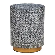 Margaret Cylinder Shell Stool/Side Table