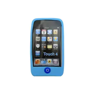 J4 Home豆款第四代 iPod Touch果凍套(藍)