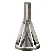 1Pc Deburring External Chamfering Tool Hss Triangular Handle / Hexagonal Handle Pagoda Metal Steel Step Drill Bit Hole D