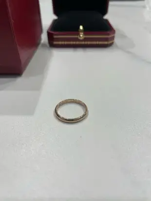 Cartier 1895玫瑰金訂婚、結婚鑽石戒指