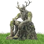 Fairy Garden Stake Decor Tree Man Fairy Statue Flower Pot Stakes Acrylic 2D Flower Pot Gnome Statue Decoration Weatherproof Lawn Ornament for Yard Patio Indoor Outdoor Whimsical Decoration