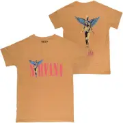 Nirvana In Utero Front and Back T-Shirt Yellow