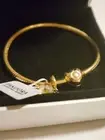 Pandora Golden Heart Snowflake Snow Globe Charm Bracelet Set 14k Gold Plated