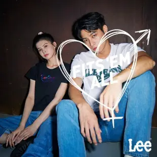 【Lee 官方旗艦】男女同款 短袖T恤 / LEE JEANS Denim 經典白 男女共版 / UNGENDER 系列(LB302085K14)