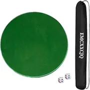 Mahjong Mat Circle Chinese Mahjong Table Mat ，Anti Slip Noise Reduction Poker Mat for Mahjong,Poker, Board Games,dice Games(Green,80cm)